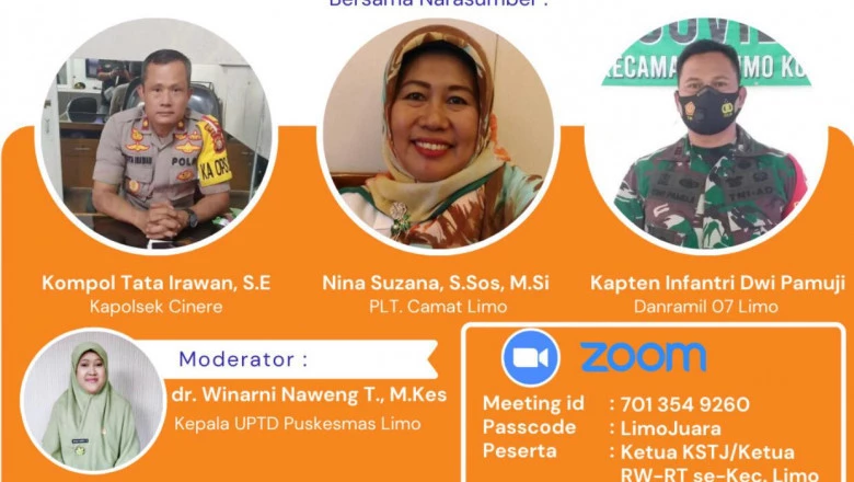 Besok, Puskesmas Limo Gelar Talk Show Cegah Lonjakan Covid-19