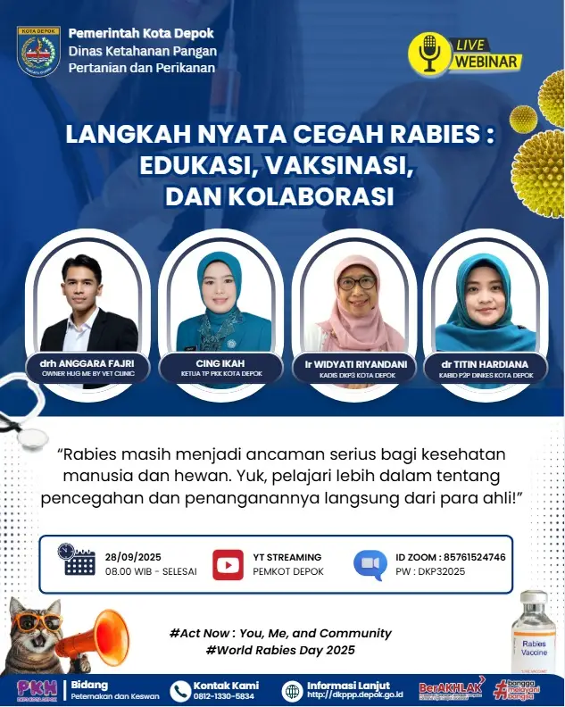 DKP3 Depok Gelar World Rabies Day 2025, Awali dengan Edukasi Pencegahan Rabies