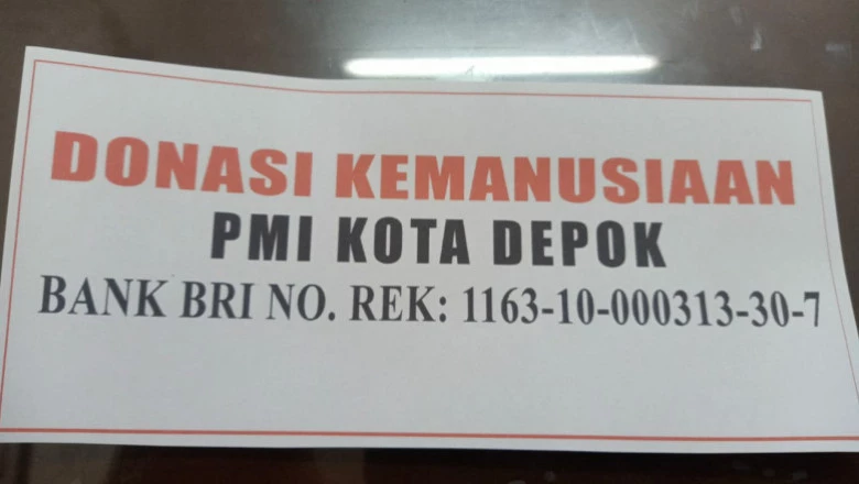 PMI Depok Buka Donasi Kemanusiaan