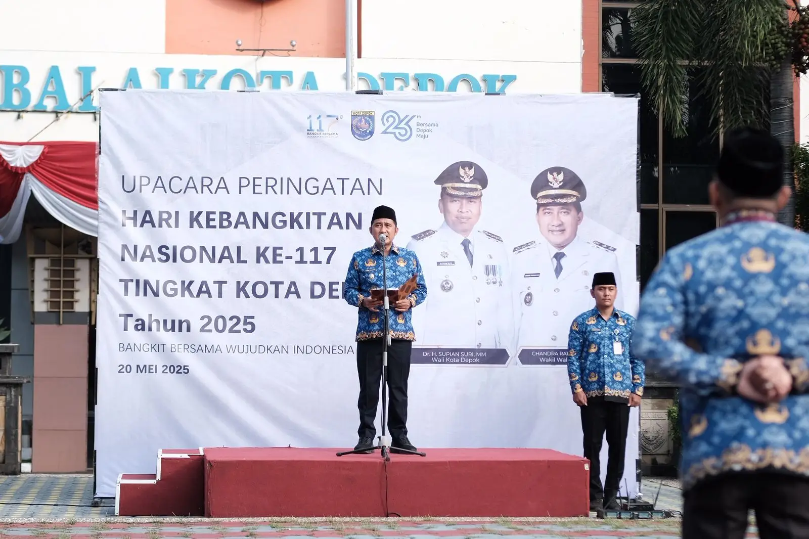 Kobarkan Semangat Kebangkitan, Wakil Wali Kota Depok Bacakan Amanat Menkomdigi Saat Apel Harkitnas