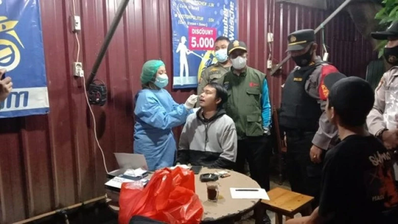 Kecamatan Limo Rutin Gelar Operasi Yustisi dan Rapid Test Antigen secara Acak