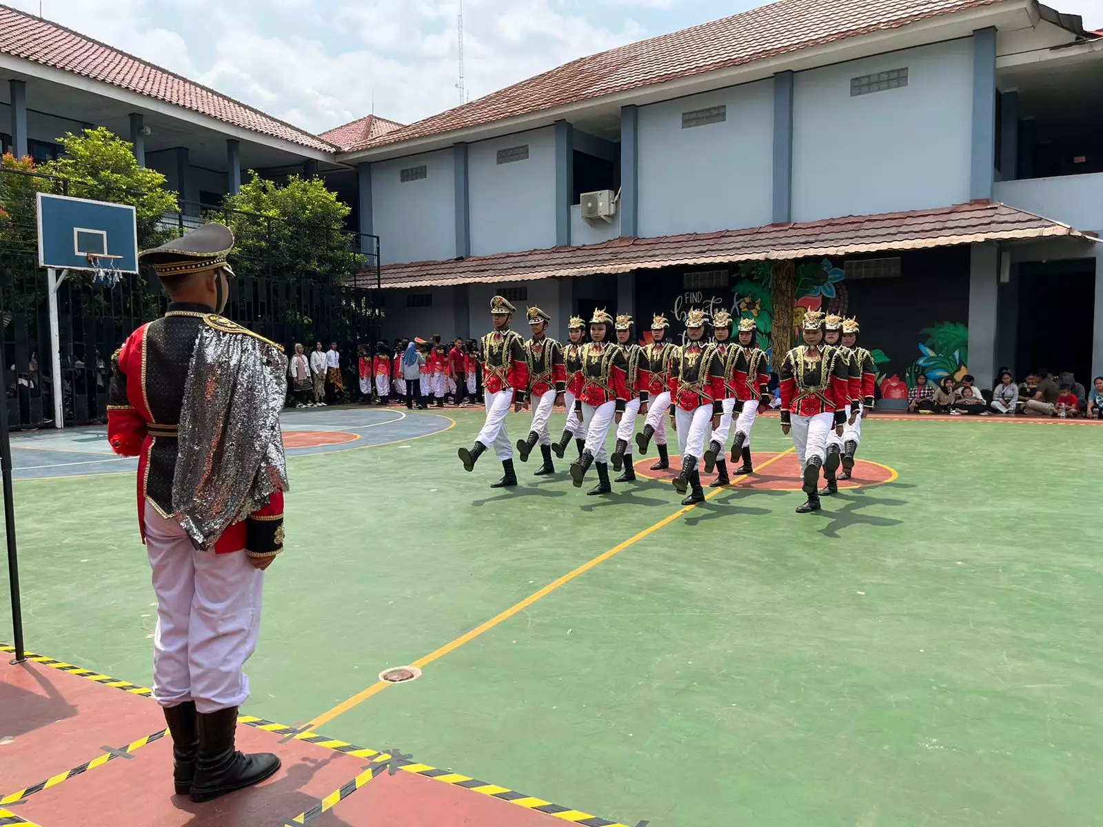 Belasan SMA se-Jabodetabek Ikuti Lomba Baris Berbaris Festival Cilodong Keren 2024