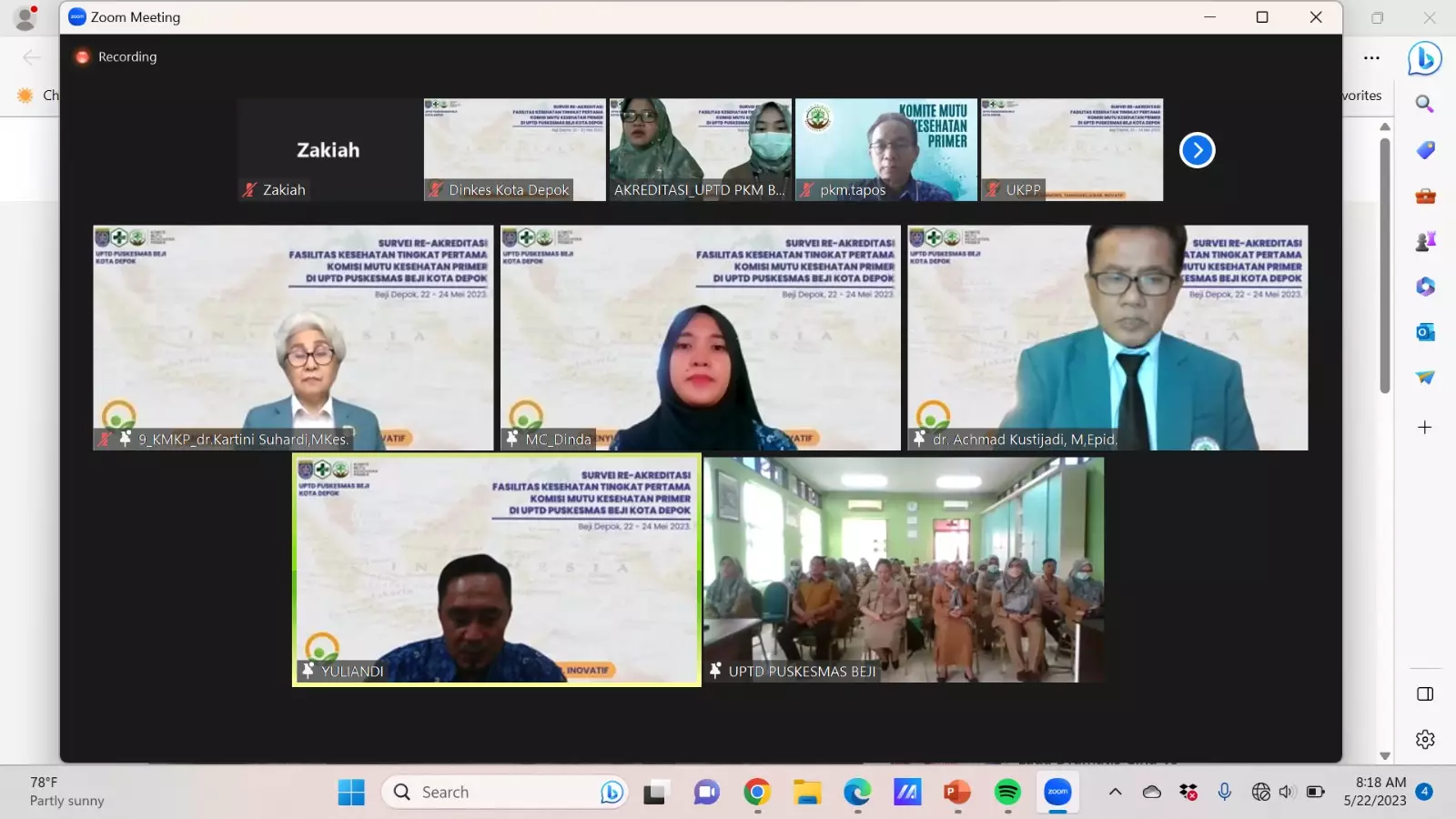 Puskesmas Beji Ikuti Re-akreditasi Faskes Tingkat Pertama