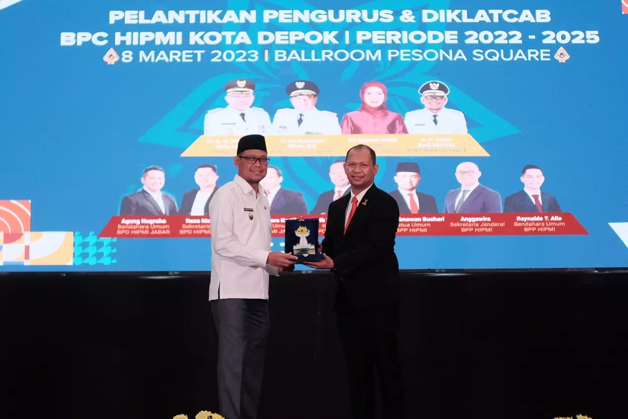 Wakil Wali Kota Hadiri Pelantikan Pengurus dan Diklatcab HIPMI Kota Depok