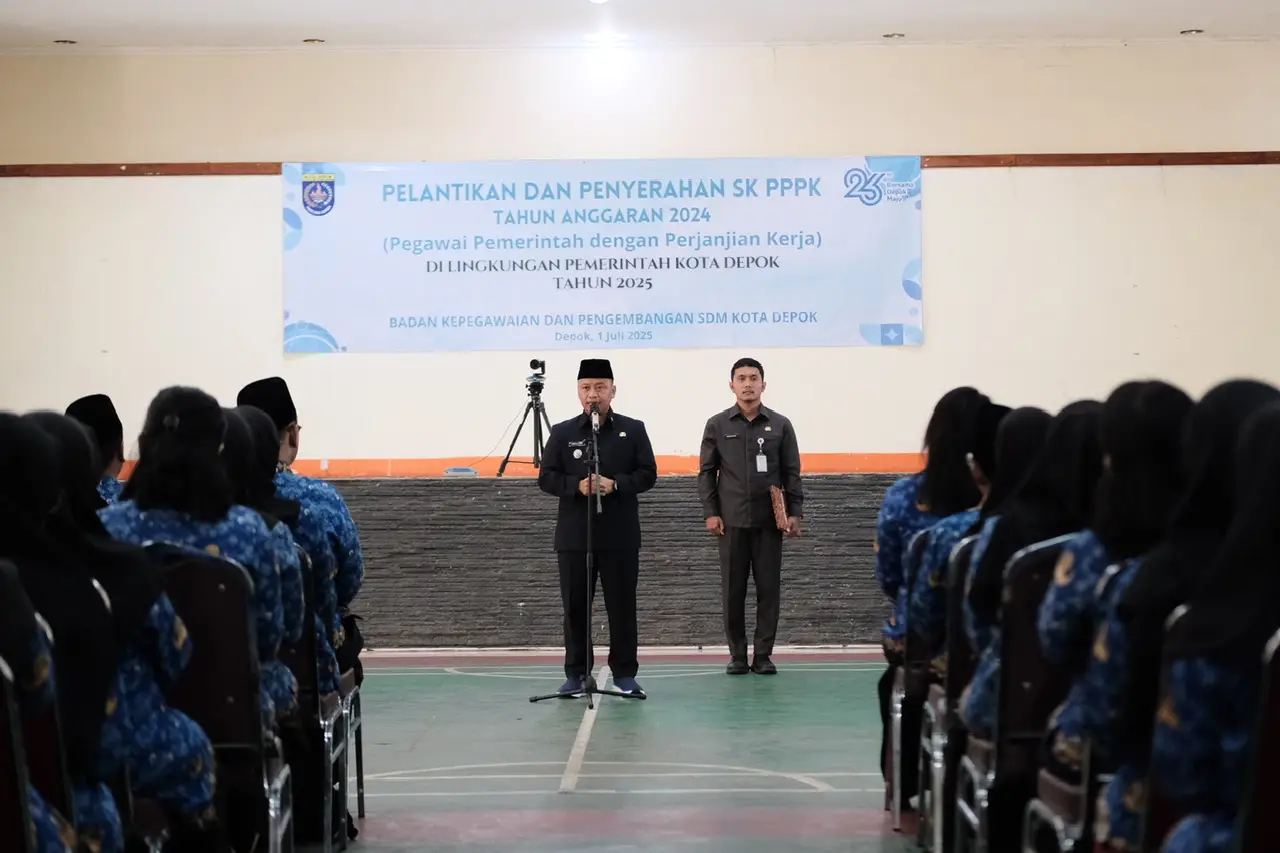 Wali Kota Lantik Ratusan PPPK Pemkot Depok