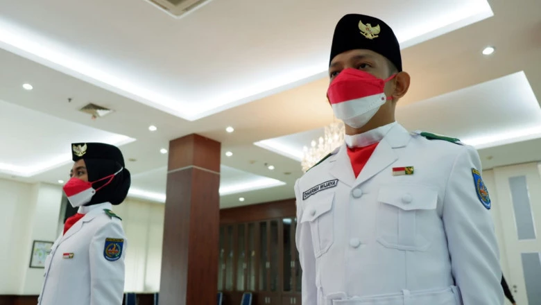 Pengukuhan Anggota Paskibraka Tingkat Kota Depok Tahun 2021