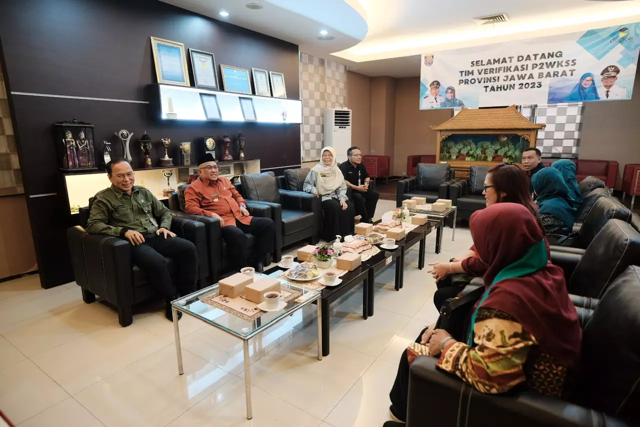 Wali Kota Sambut Kedatangan Tim Verifikasi P2WKSS Jabar di Depok