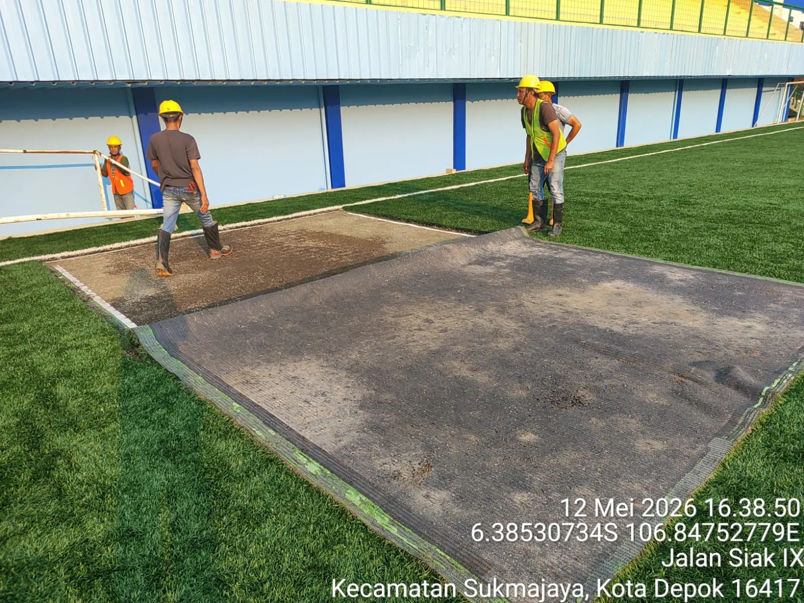 Stadion Mahakam Depok Ditutup Sementara, Disrumkim Benahi Drainase Lapangan