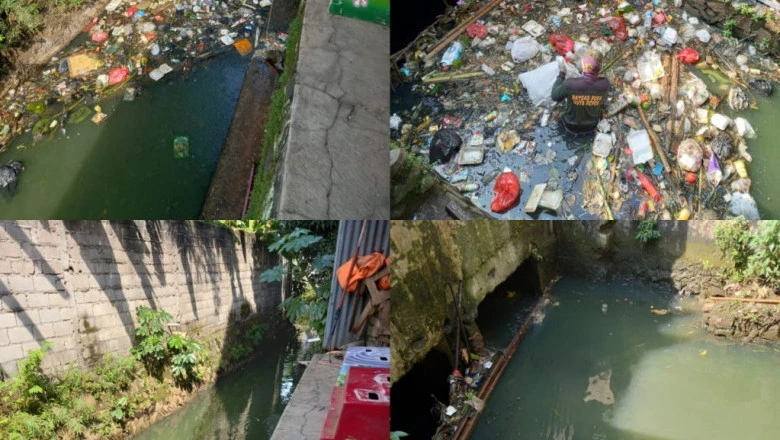 Kerap Banjir, Satgas DPUPR Bersihkan Sampah di Kali Laya