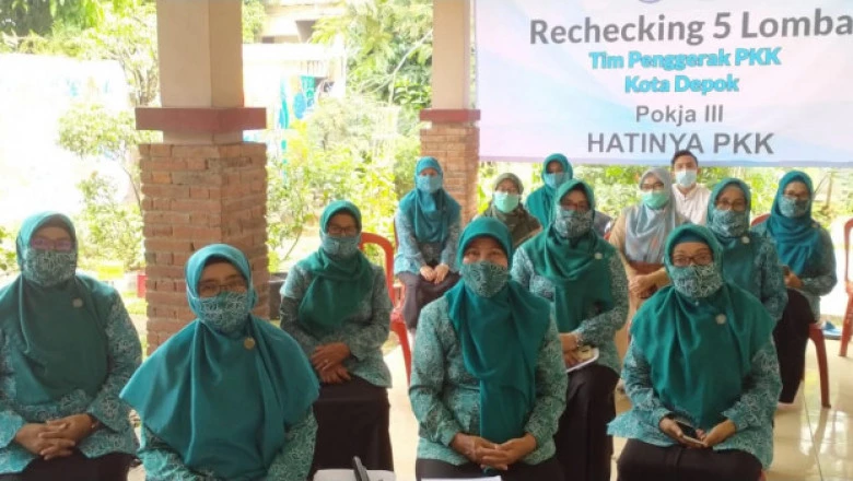 Pokja 3 Mekarjaya Ikuti Rechecking Virtual Lomba Hatinya PKK Tingkat Provinsi