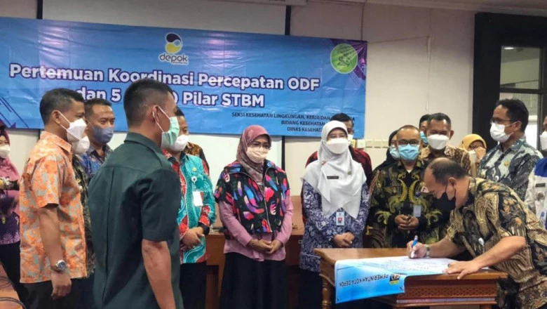 Stakeholder Kota Depok Bangun Komitmen Bersama Wujudkan ODF 100 Persen di 22 Kelurahan