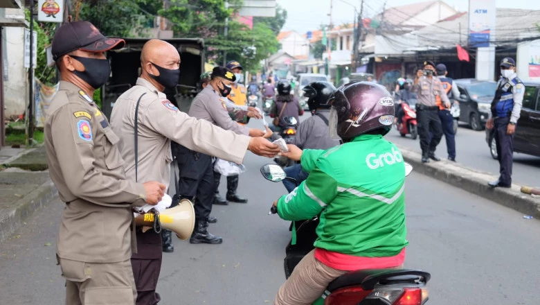 Razia Protkes di Cinere Sasar Pusat Keramaian dan Persimpangan 