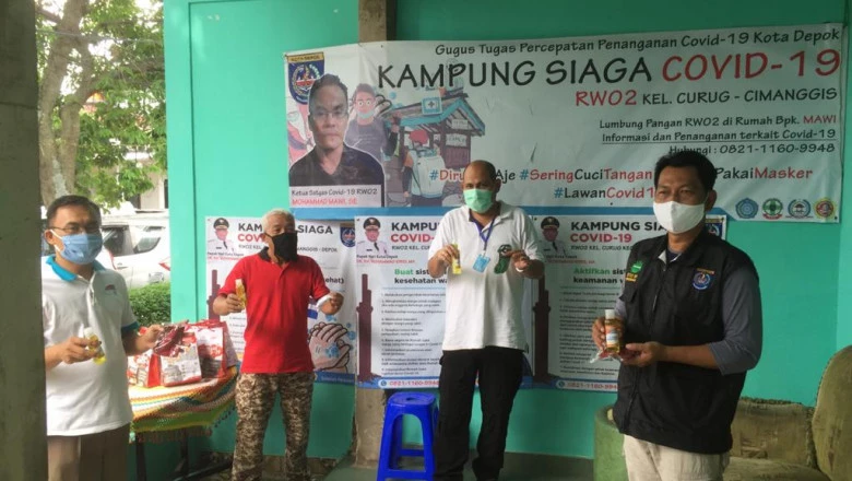 Dinas Damkar dan Penyelamatan Lakukan Monitoring Kampung Siaga Covid-19 di Cimanggis