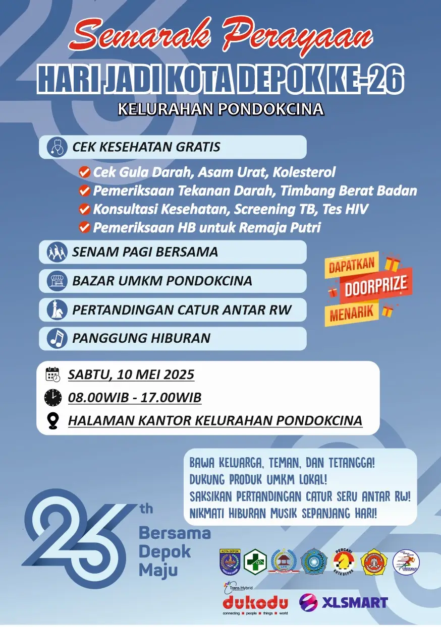 Hari Jadi Kota Depok, Bazar Hingga Panggung Hiburan Digelar di Kelurahan Pocin