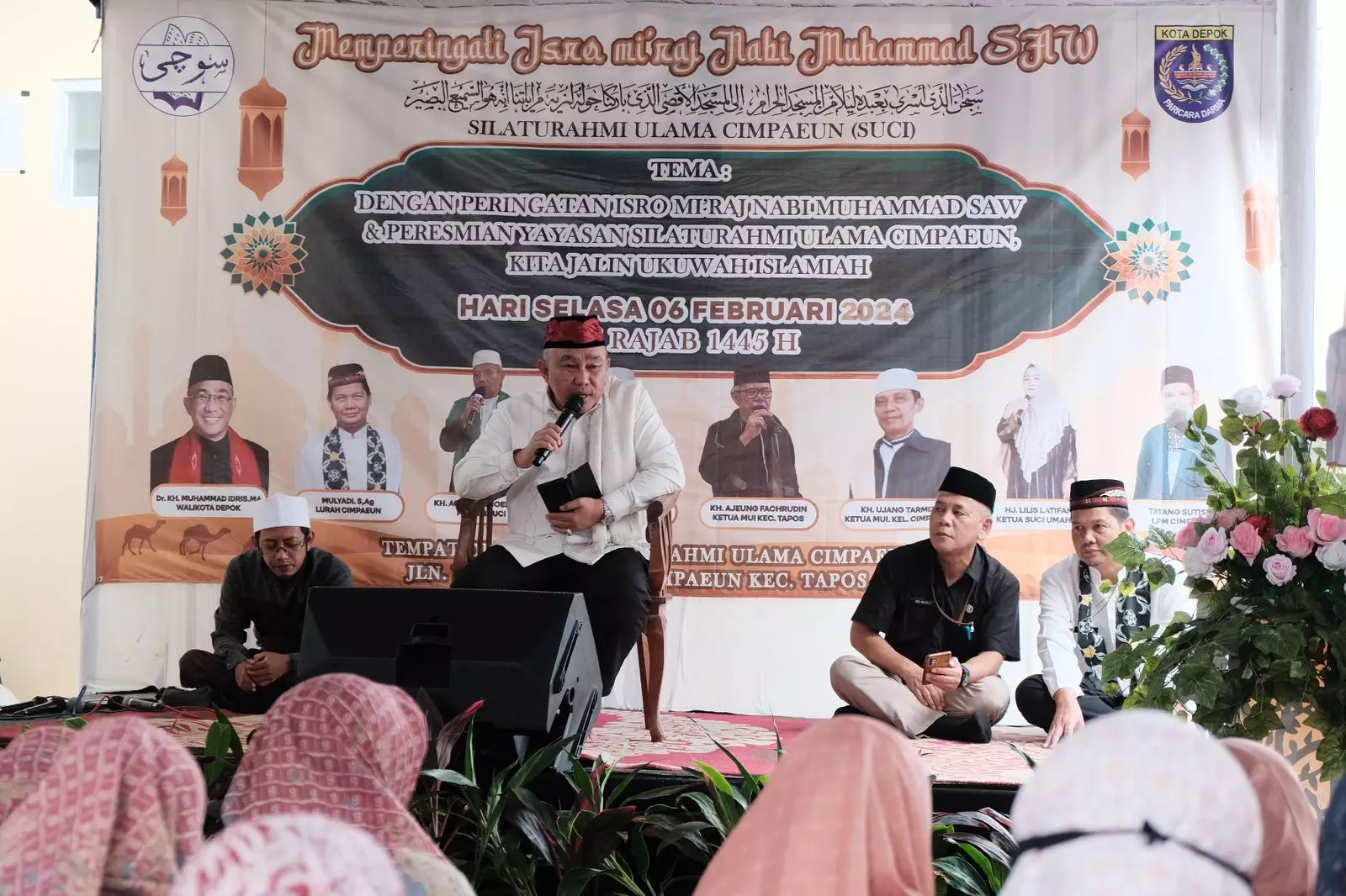 Peringatan Isra Miraj Kelurahan Cimpaeun, Kiai Idris Ajak Warga Pilih Pemimpin yang Meneladani Rasulullah
