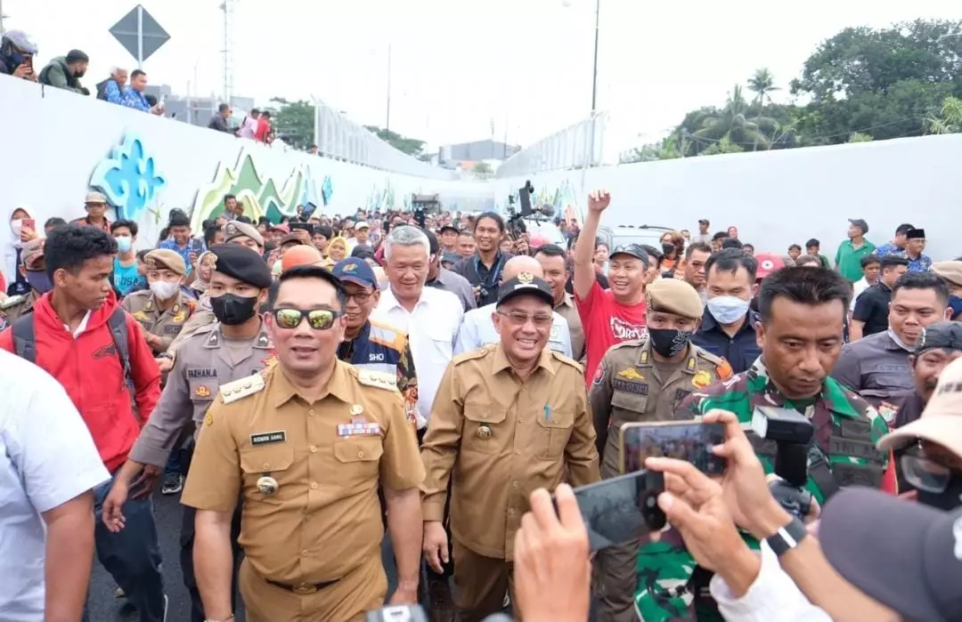 Underpass Dewi Sartika Diresmikan Gubernur, Kiai Idris: Hatur Nuhun Kang Emil