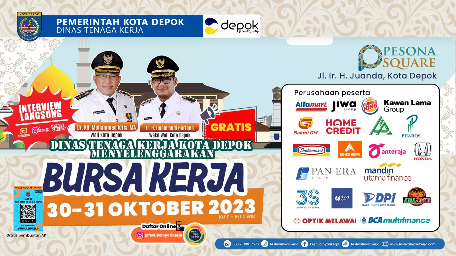 Pencari Kerja Merapat! Ribuan Lowongan Pekerjaan Ditawarkan di Job Fair Disnaker