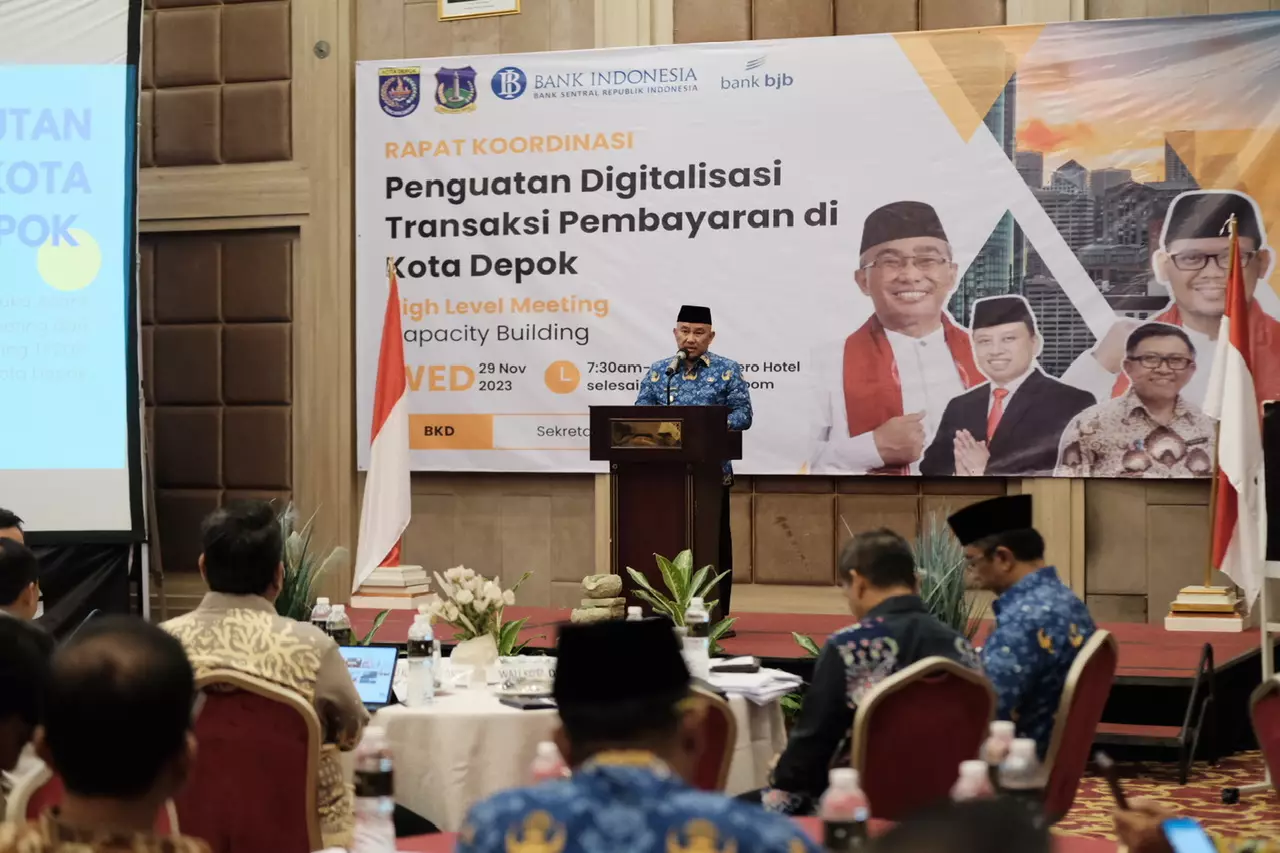 Wali Kota  Hadiri High Level Meeting TP2DD Kota Depok