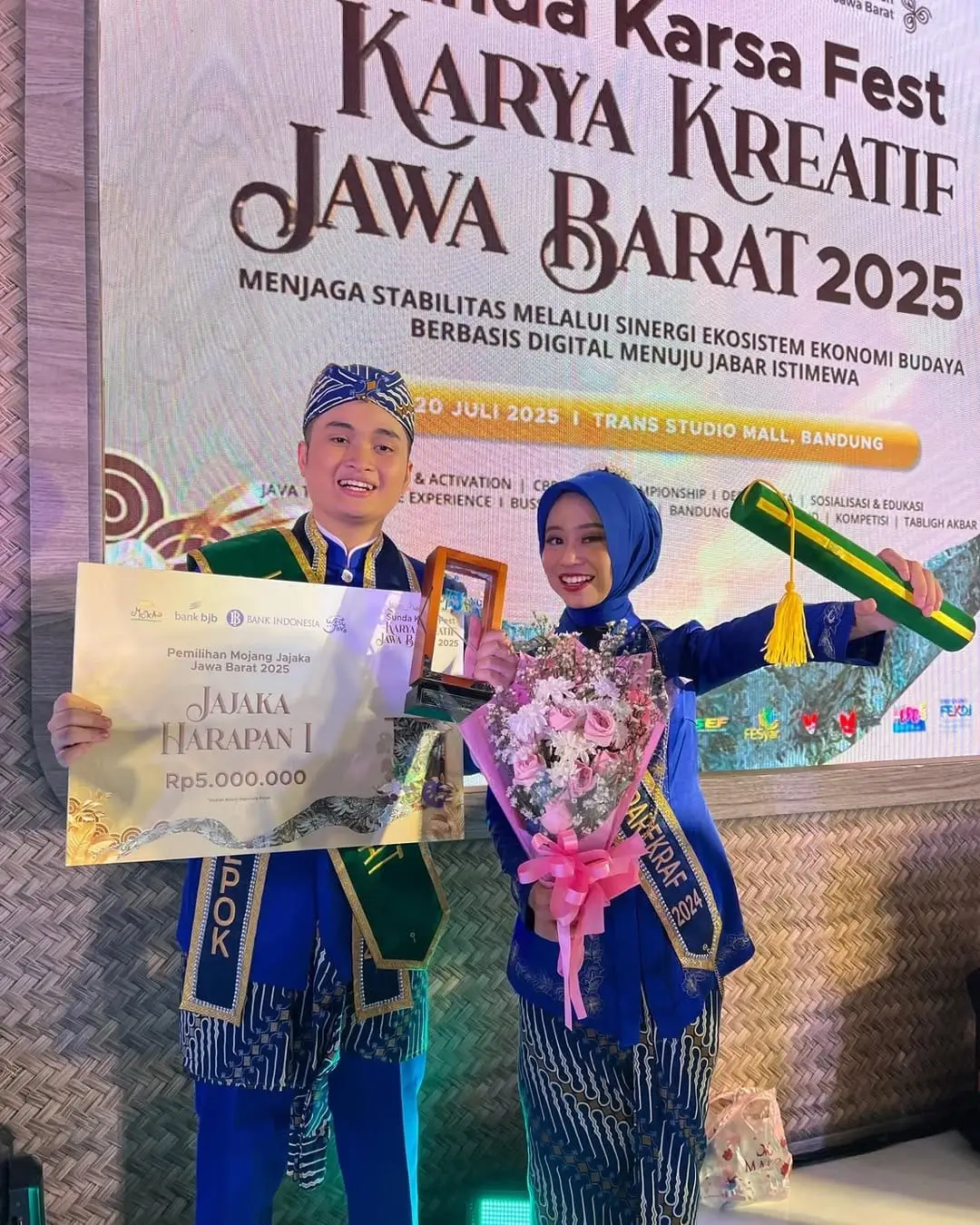 Farid Azam Zidan Raih Juara Harapan 1 Jajaka Jabar 2025, Bikin Bangga Depok!
