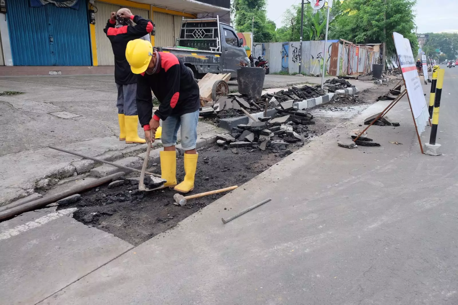 Trotoar di Sepanjang Jalan Kartini Akan Dilengkapi Guiding Block