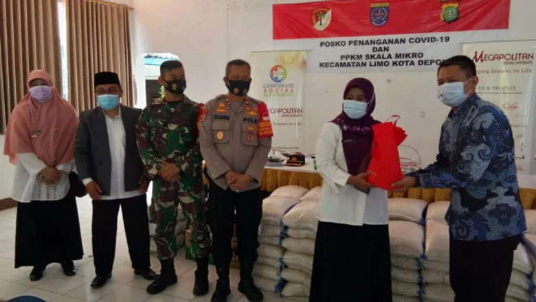 Kecamatan Limo Terima Bantuan Sembako untuk Warga Isman