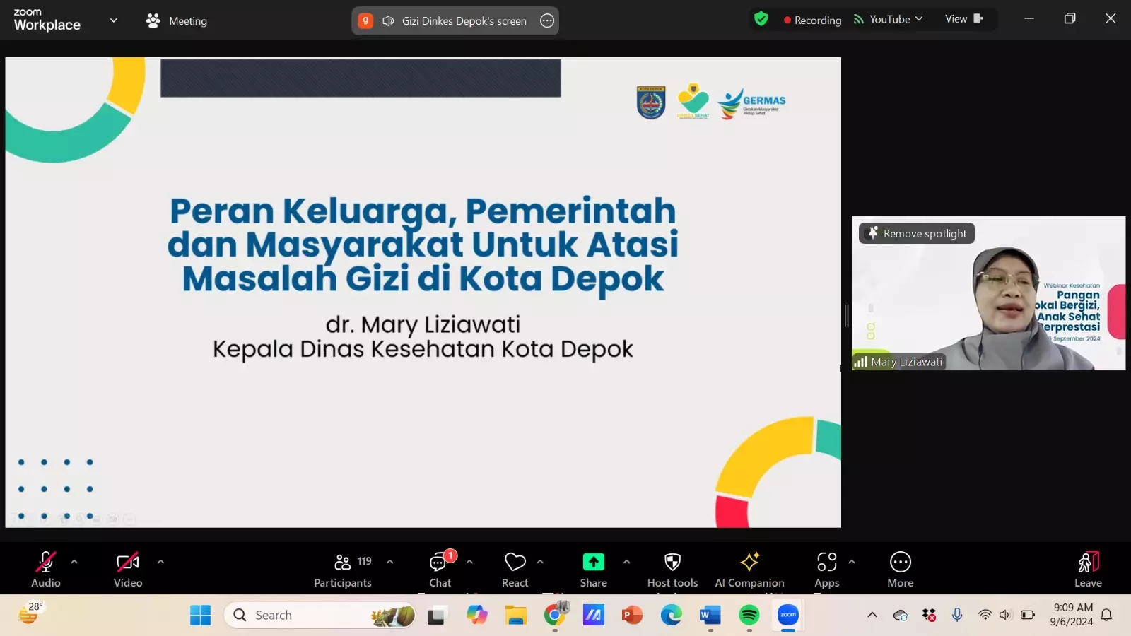 Atasi Permasalah Gizi, Dinkes Depok Libatkan Peran Keluarga hingga Masyarakat