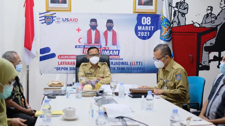 Launching Layanan Lumpur Tinja Terjadwal Kota Depok