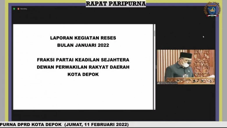 DPRD Depok Sampaikan Hasil Reses Masa Sidang Pertama dalam Rapat Paripurna