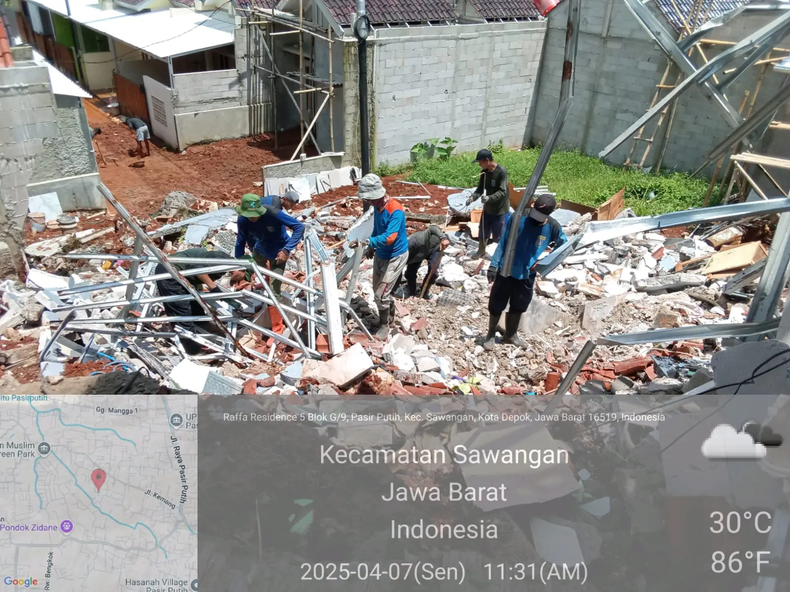 Turap Longsor di Pasir Putih Sudah Ditangani Satgas DPUPR