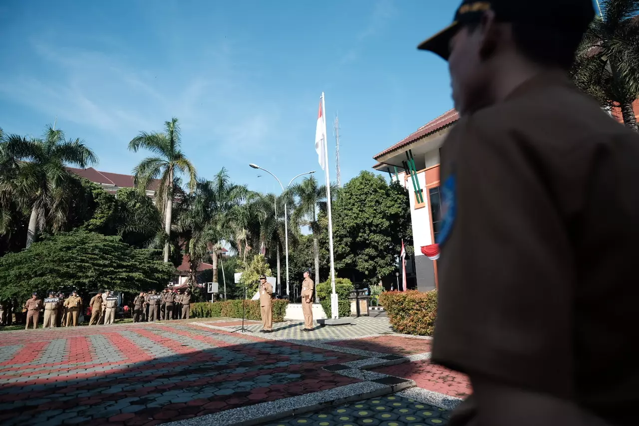 Jadi Pembina Apel Pagi, Sekda Depok Ajak ASN Meriahkan HUT ke-25 Kota Depok