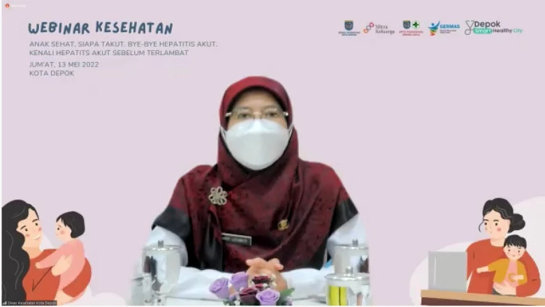 Dinkes Depok Sampaikan Kewaspadaan dan Kesiapsiagaan Dini Lonjakan Kasus Hepatitis Akut Lewat Webinar