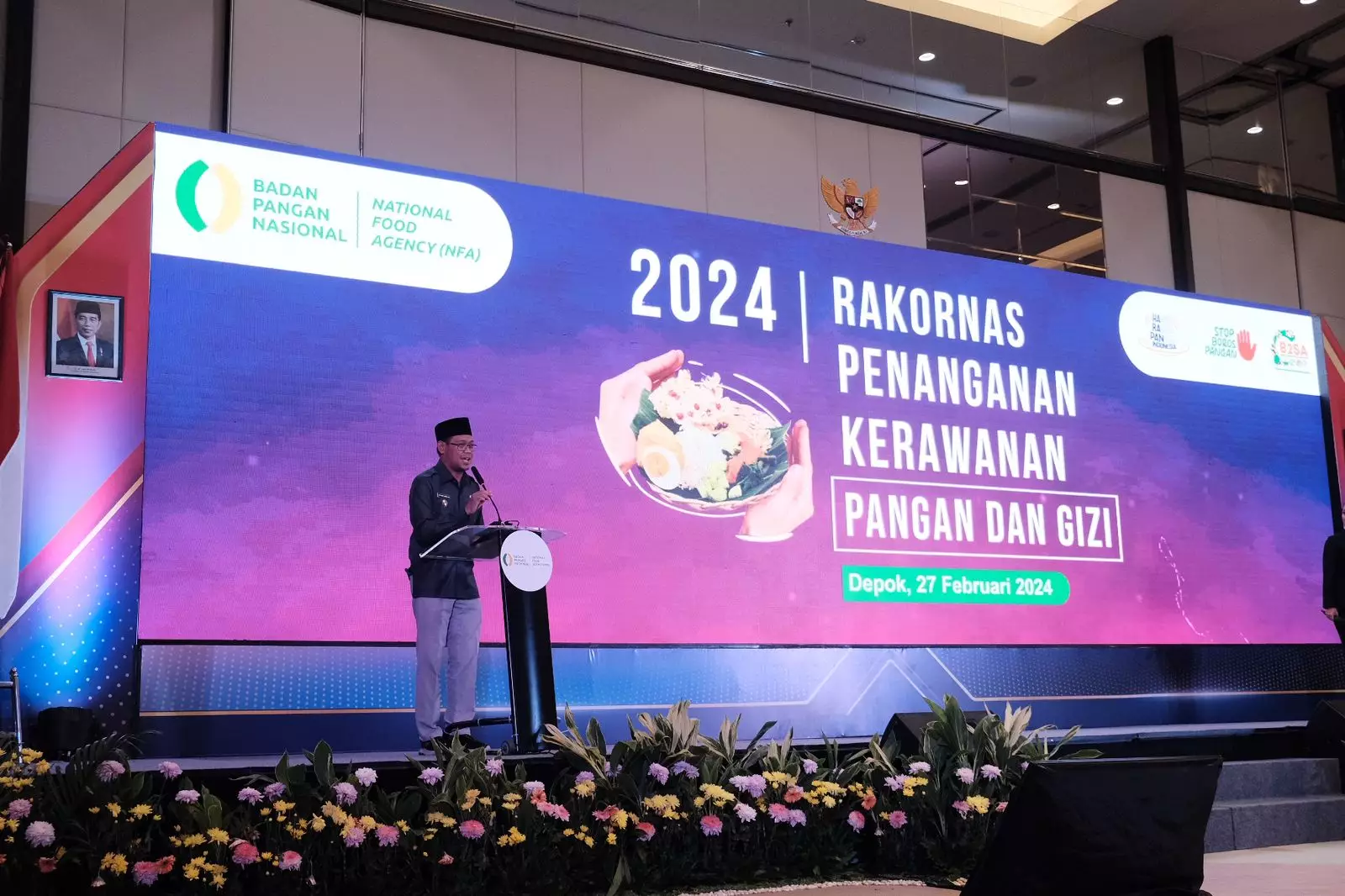 Bang Imam Buka Rakornas Penanganan Kerawanan Pangan dan Gizi 2024, Ini yang Disampaikan