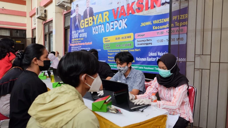 Gebyar Vaksinasi Dosis Tahap Tiga yang Kedua di Depok Capai 25.324 Orang