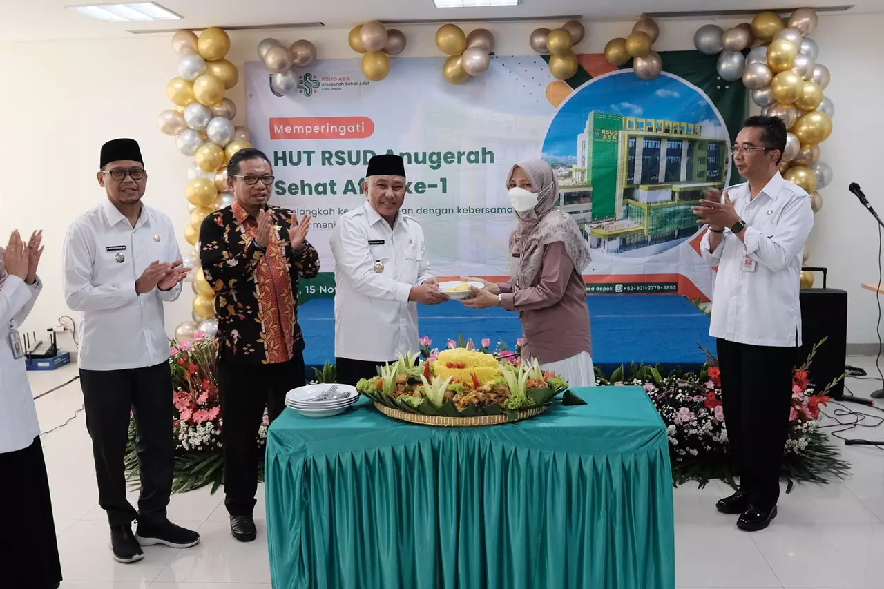 Wali Kota dan Wakil Wali Kota Depok Hadiri Acara HUT Ke-1 RSUD ASA