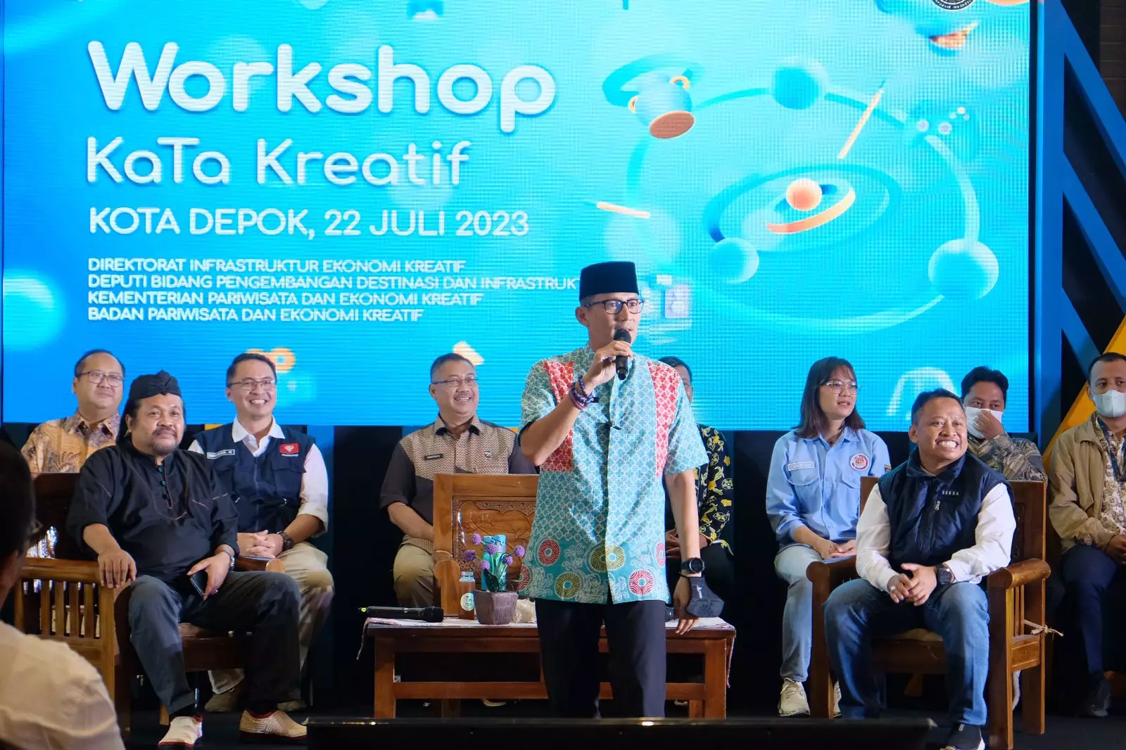 Menteri Sandiaga Dorong Pelaku Ekraf Kota Depok Agar Kreatif dan Inovatif