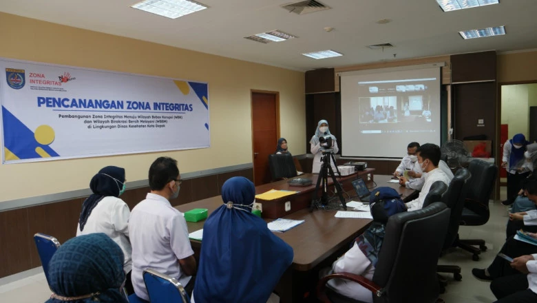 Deklarasi Pencanangan Zona Integritas, Dinkes Depok Komitmen Bangun WBK dan WBBM