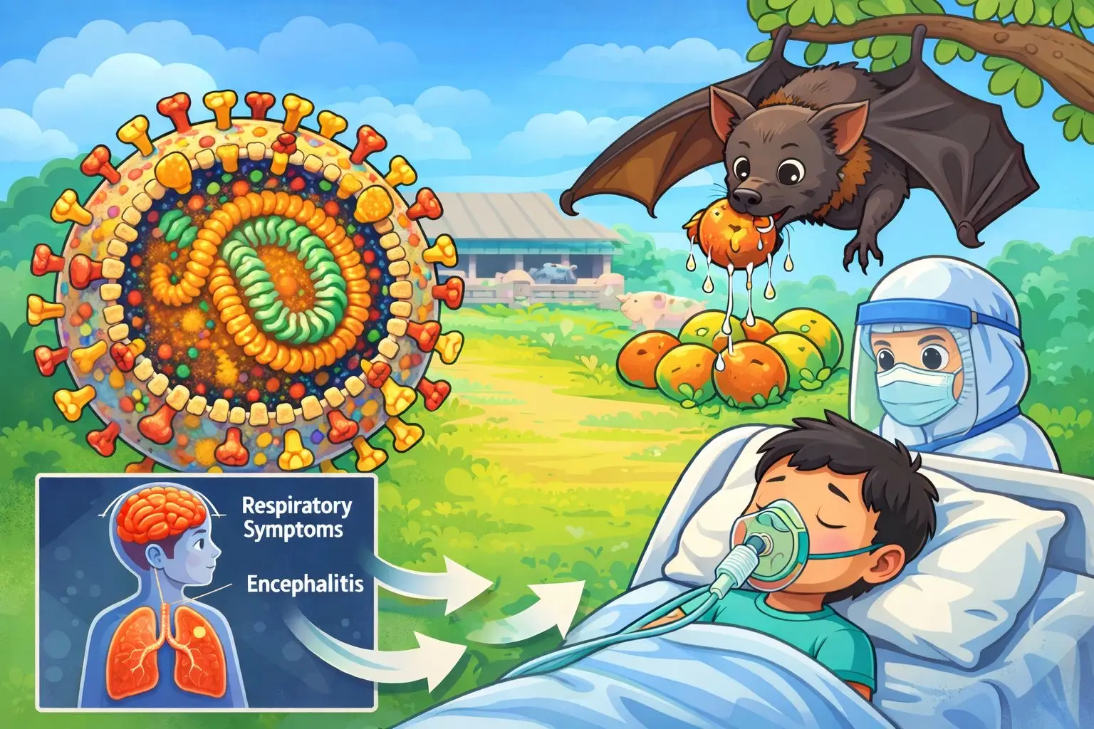 Waspada! Ini Gejala yang Terjadi Jika Terinfeksi Virus Nipah