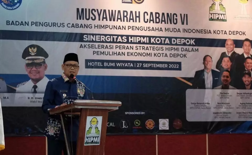Hadiri Muscab VI Hipmi Depok, Bang Imam: Jadilah Pengusaha Muda yang Membanggakan