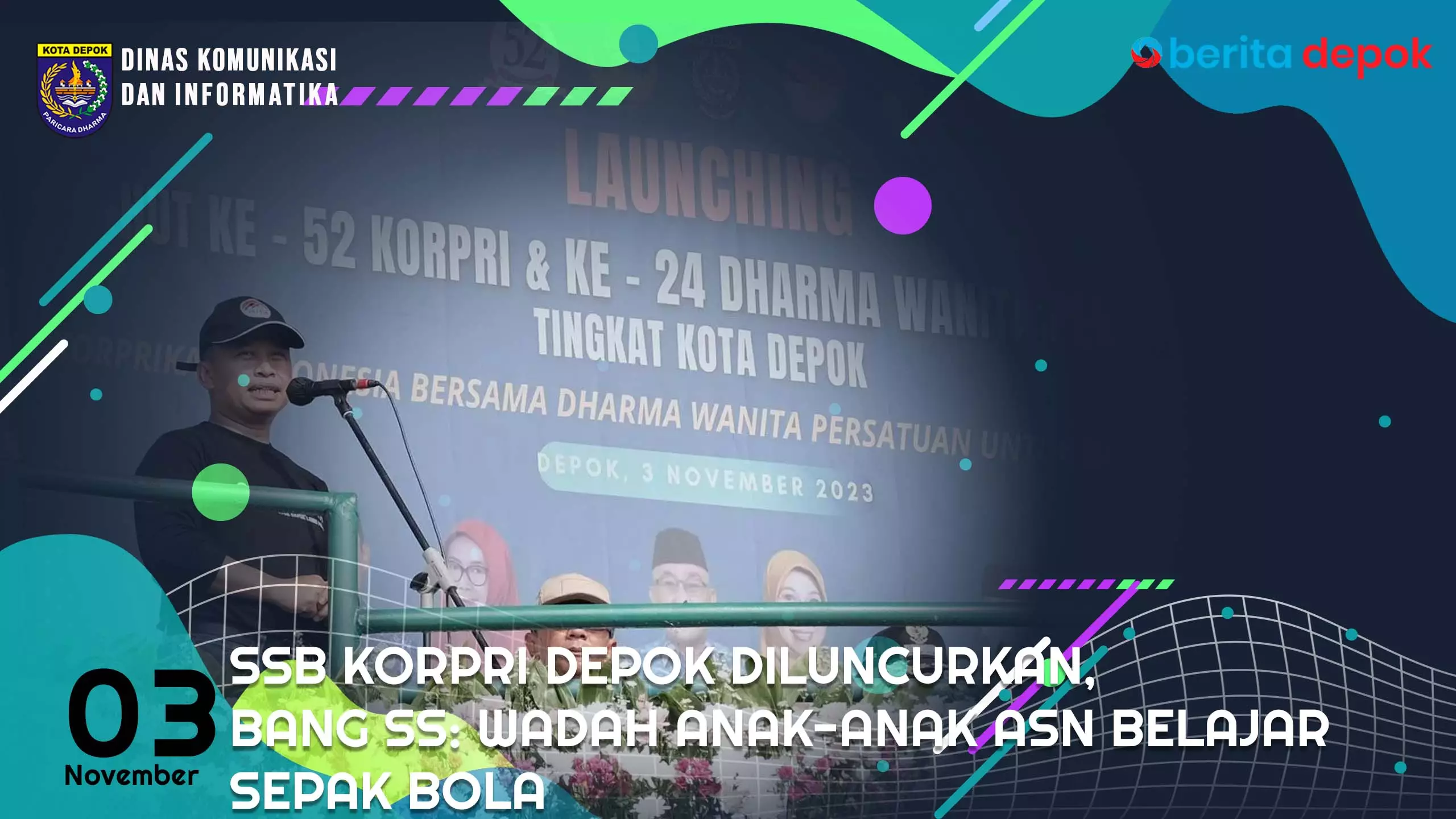 SSB KORPRI Depok Diluncurkan, Bang SS: Wadah Anak anak ASN Belajar Sepak Bola