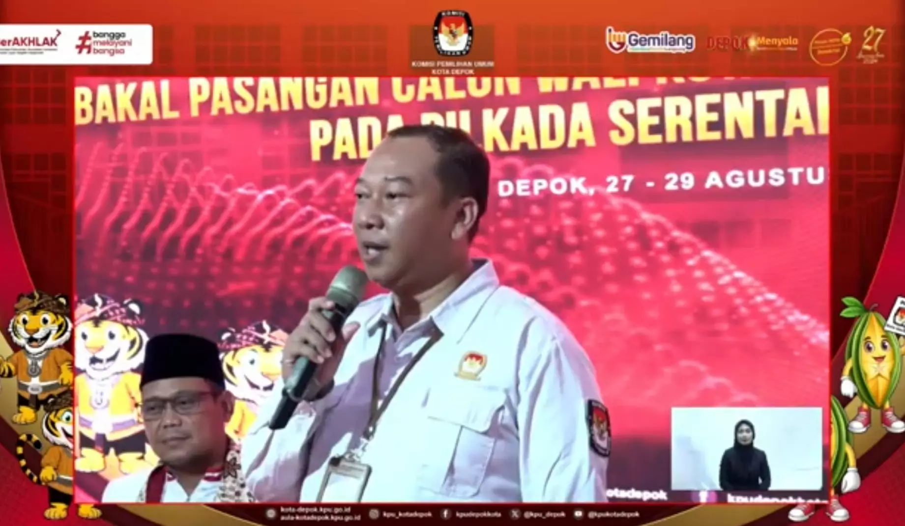 Ditutup! KPU Terima Pendaftaran Dua Paslon Wali Kota dan Wakil Wali Kota di Pilkada Depok 2024