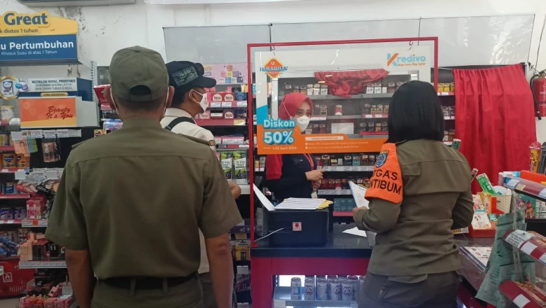 Hasil Pengawasan Satpol PP ke 22 Ritel di Sukmajaya: Semua Patuh Aturan KTR