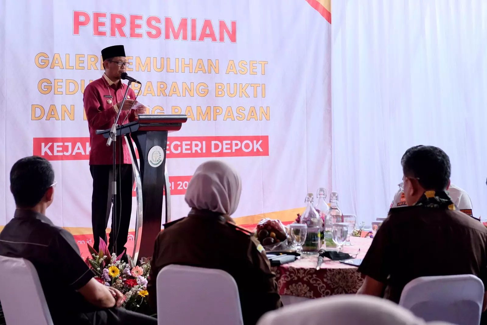 Galeri Barang Bukti Kejari Depok Diresmikan, Bang Imam : Bukti Reformasi Pelayanan