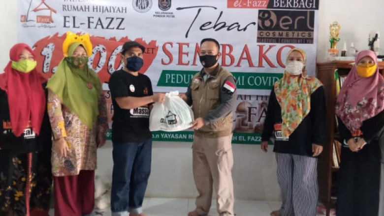 Kelurahan Pontir Terima Bantuan untuk Warga Terdampak Pandemi Covid-19