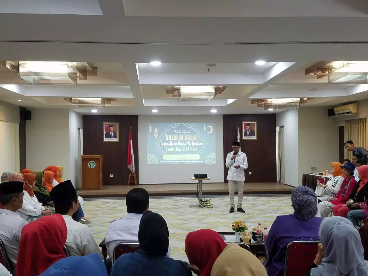 Hadiri Halalbihalal LLI Cinere, Bang Imam: Semoga Lansia Terus Bahagia