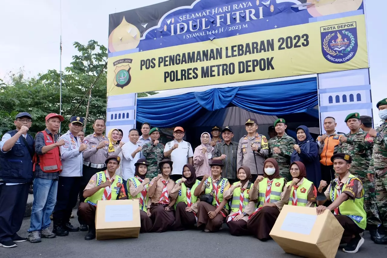 Wali Kota Depok Bersama Forkopimda Monitoring Pengamanan Malam Takbiran Idulfitri 1444 H