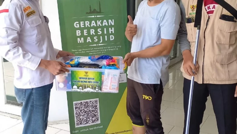 Jelang Ramadan, Baznas Depok Adakan Gerakan Bersih Masjid
