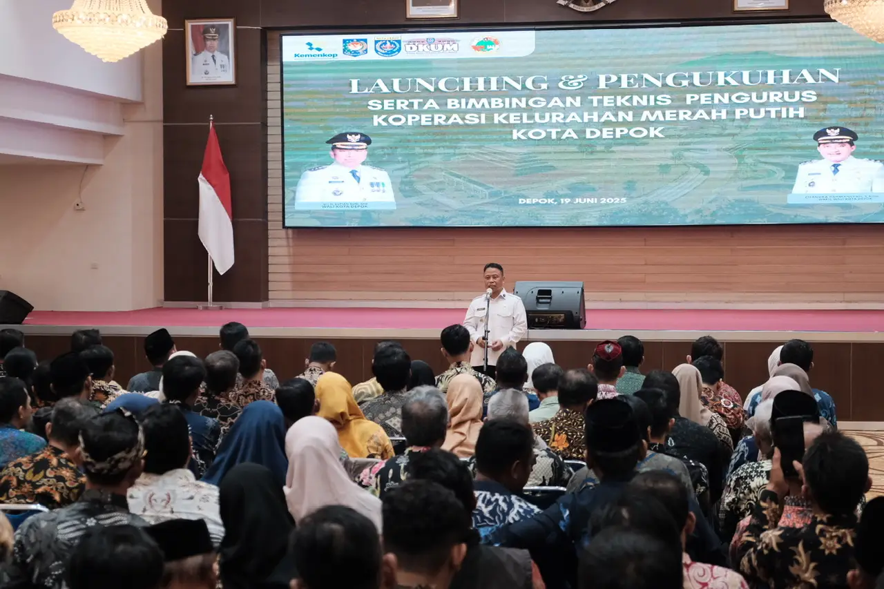 Wali Kota Kukuhkan Pengurus Koperasi Kelurahan Merah Putih  se-Kota Depok