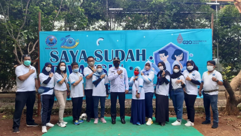632 Warga Depok Ikuti Vaksinasi HUT-20 BNN 