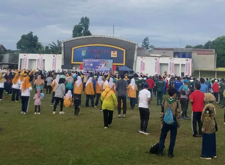 Rayakan Milad Muhammadiyah ke-113, PDM Depok Gelar Senam Anak Indonesia Hebat