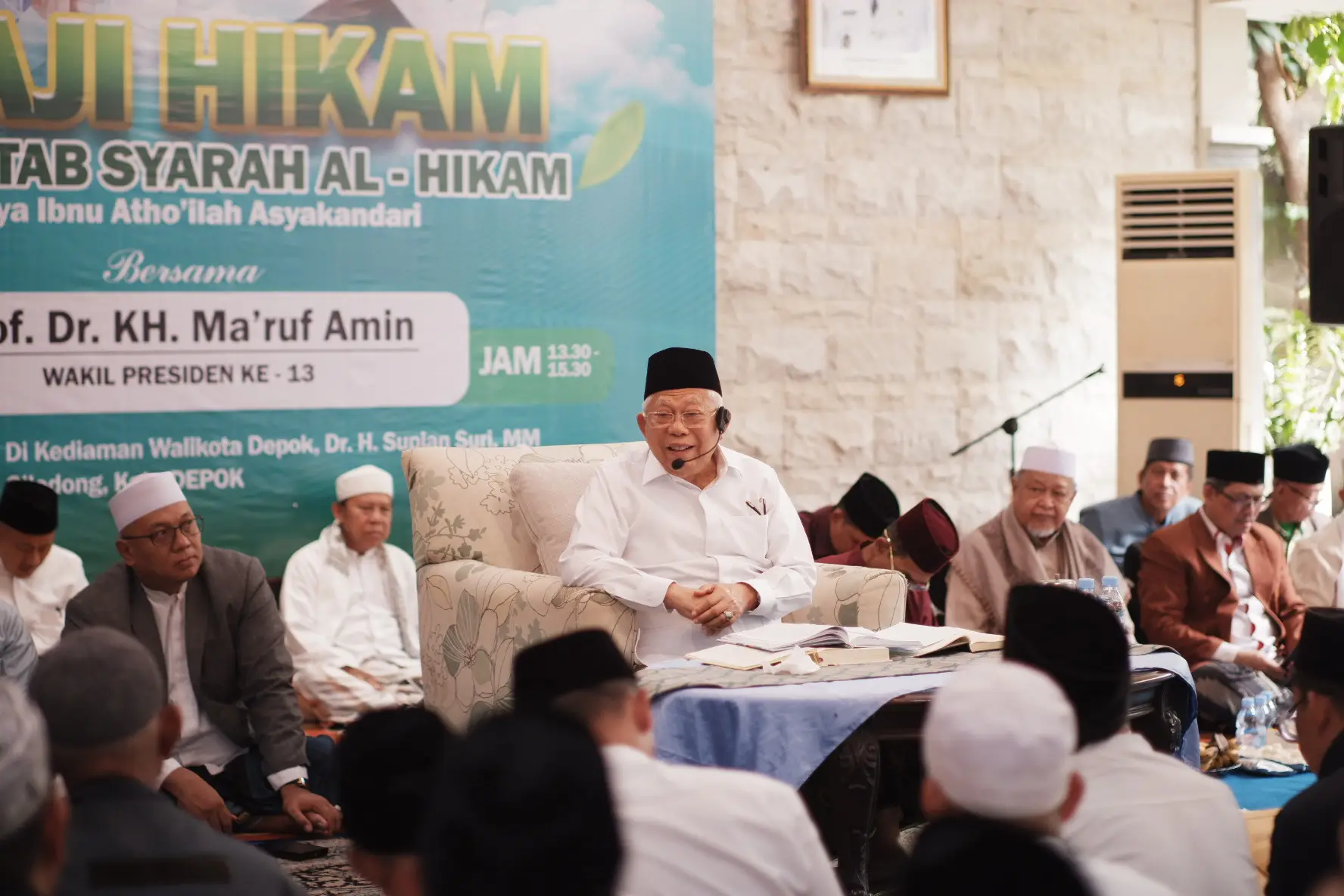 Ratusan Warga Depok Ngaji Hikam Bareng KH Ma'ruf Amin